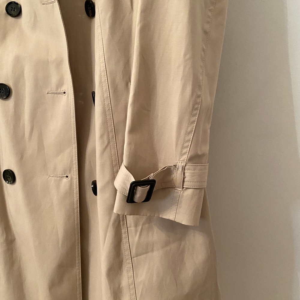 NWT! Primark Beige Double-Breasted Trench Coat Size 8 Preppy Fall Winter Trendy - Picture 6 of 11